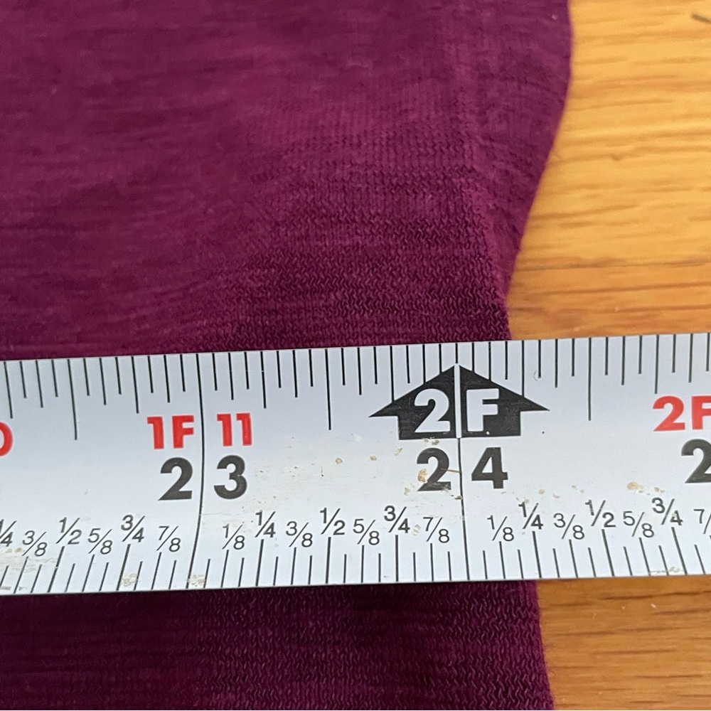 Eileen Fisher Women XL Purple Top Crop Boxy Square Neckline Hemp Organic Cotton - Picture 10 of 15